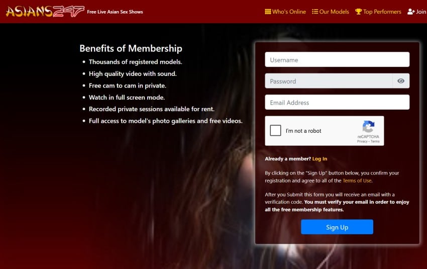 Joining Asians247 is easy How to join Asians247 for free