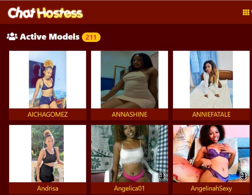 African cam girls at Chat Hostess
