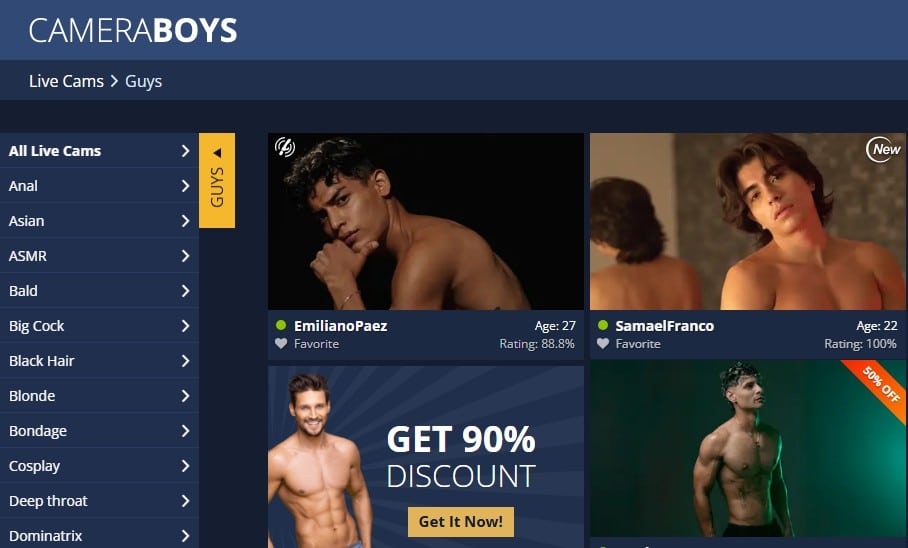 camera boys deal for new members