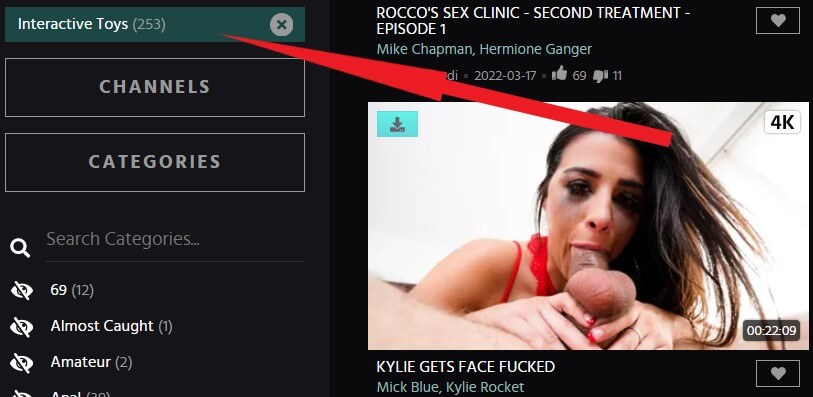 porn videos with interactive sex toys